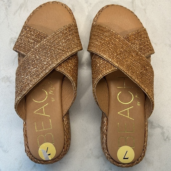 Beach By Matisse Hali Platform Sandal Boho Raffia Woven Women’s Size 7 - Picture 5 of 16